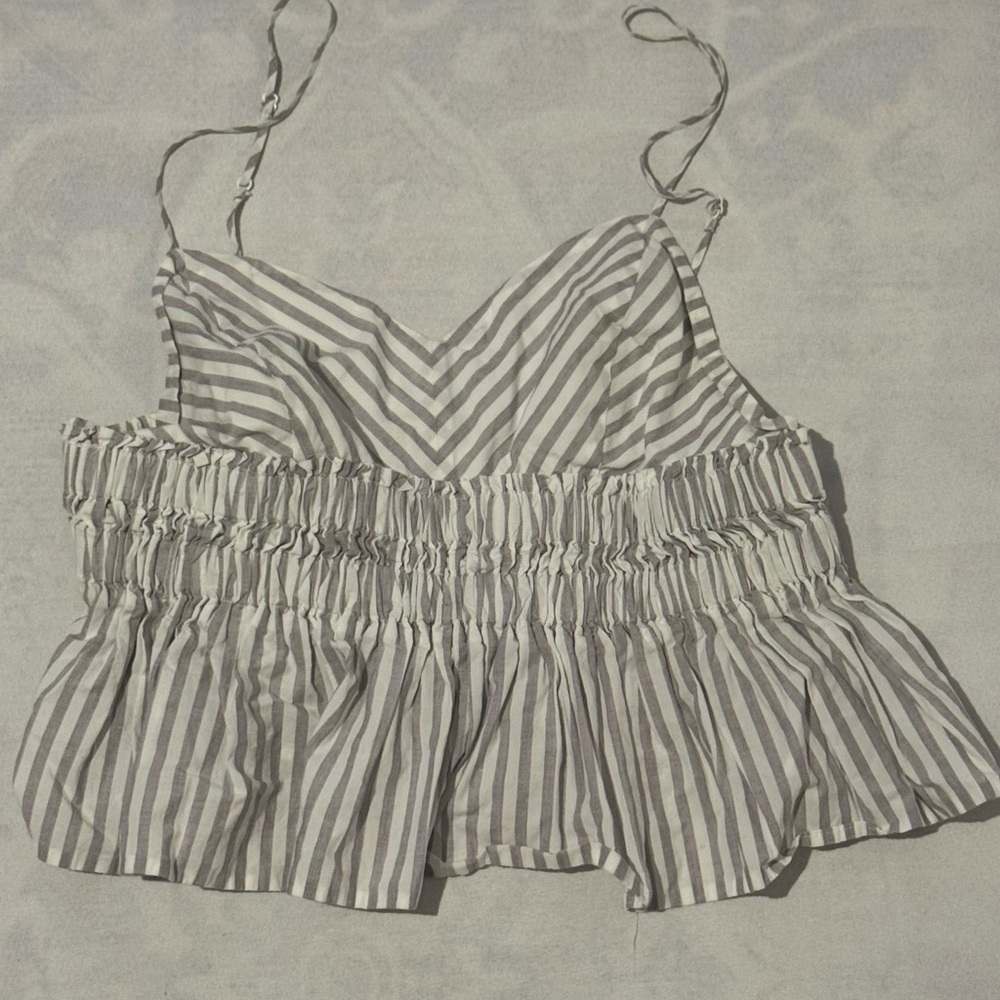 Express Black and White Striped Camisole